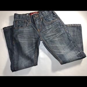 Arizona Black Denim Jeans • Boys Size 6 Regular